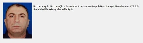 Tağı Əhmədova qarşı iki milyon manatlıq dələduzluq edən sabiq polis AXTARIŞDA