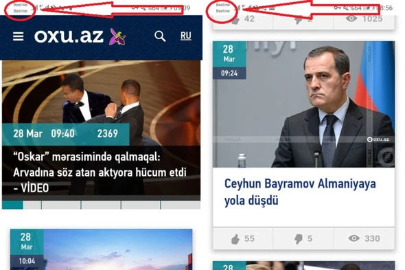 Oxu.az-ı Rusiyadan izləyənlərin NƏZƏRİNƏ!
