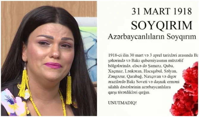 Məşhurların Mart soyqırımı paylaşımları - FOTO