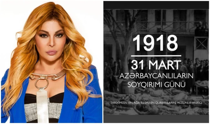 Məşhurların Mart soyqırımı paylaşımları - FOTO