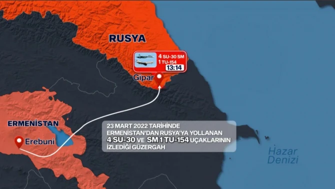 Ermənistanın Rusiyaya yardımı peyk görüntüləri ilə təsdiqləndi - FOTO/VİDEO