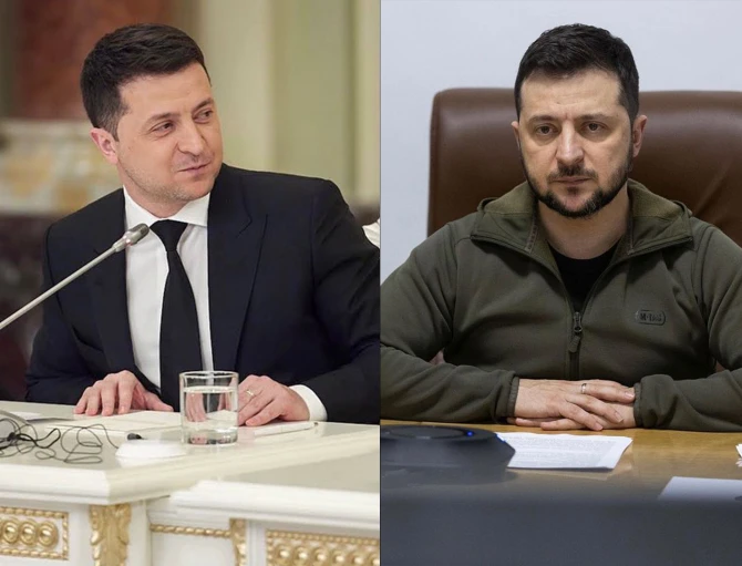 41 gündə müharibənin dəyişdiyi Zelenski - FOTO