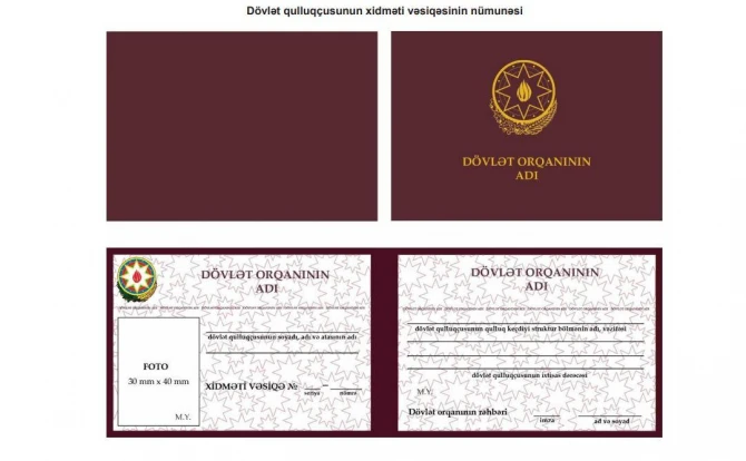 Dövlət qulluqçusunun xidməti vəsiqələri ilə bağlı FƏRMAN