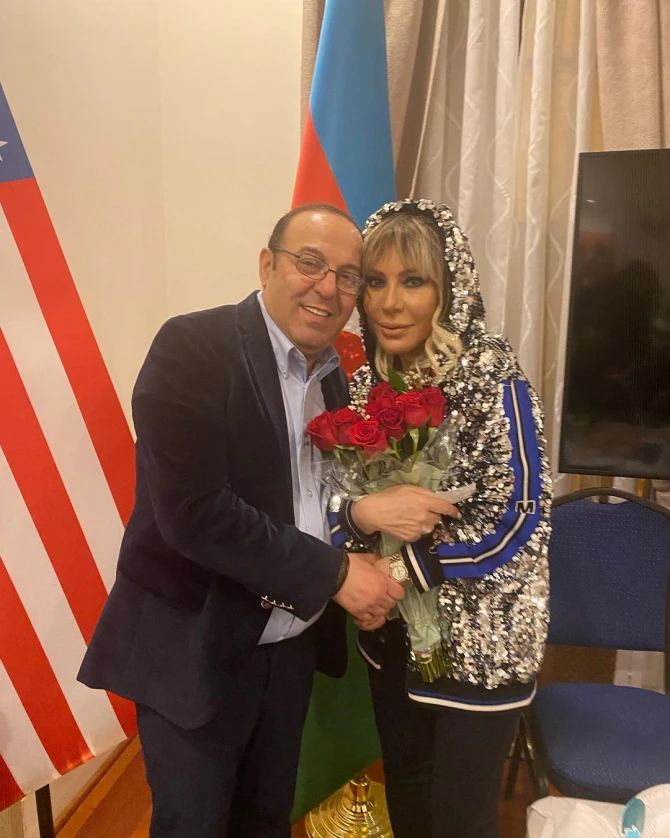Brilliant Dadaşova Elarizlə bir arada - FOTO