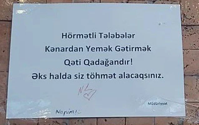 Xəzər Universitetində yerləşdirilən bu elan müzakirələrə səbəb oldu - FOTO