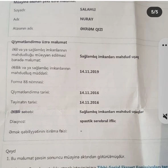 Doqquz yaşlı Nurayın sizin köməyinizə ehtiyacı var - FOTO