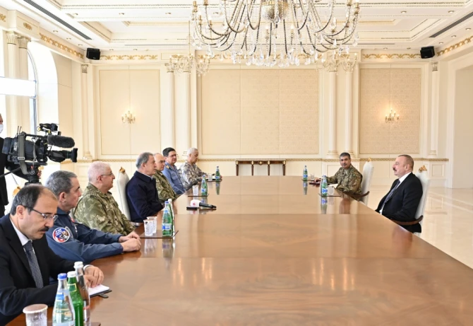 İlham Əliyev Hulusi Akarı qəbul edib - FOTO - YENİLƏNİB