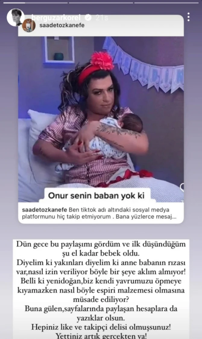 Bergüzar Korel Mükreminə od püskürdü - FOTO