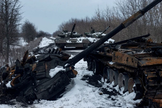 Rusiya ordusunun vurulan tanklarının sayı AÇIQLANDI - FOTO