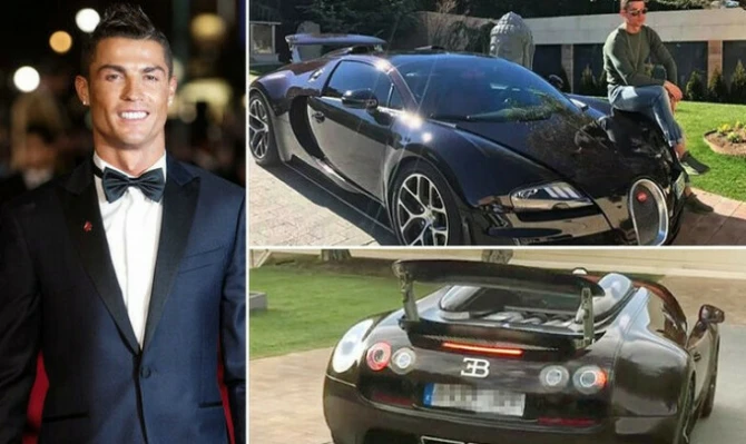 Люксовый автомобиль Криштиану Роналду за 2 млн евро попал в аварию - ФОТО