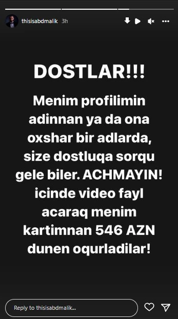 ABD Malikə qarşı DƏLƏDUZLUQ: 