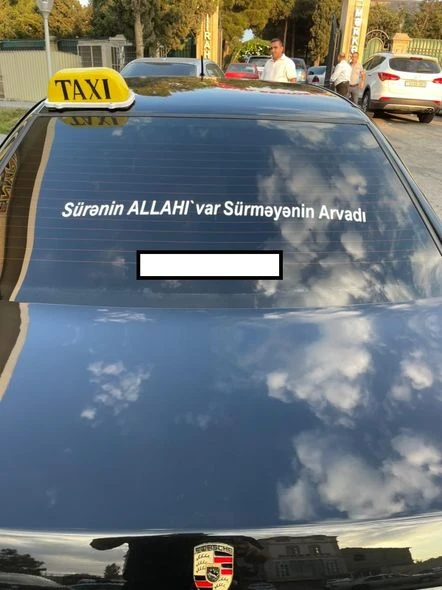 Avtomobilə dini kəlam, aforizm, şəhid fotosu vuran sürücülərin NƏZƏRİNƏ! - FOTO