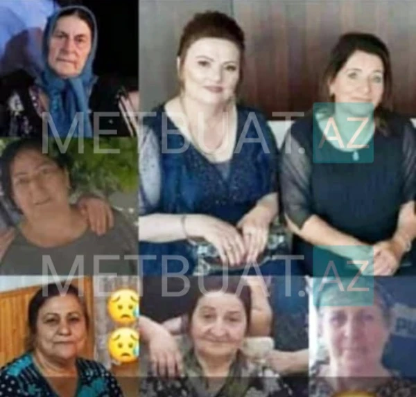 Ziyarətdən qayıdarkən qəzada həlak olan qadınların və sürücünün FOTOLARI