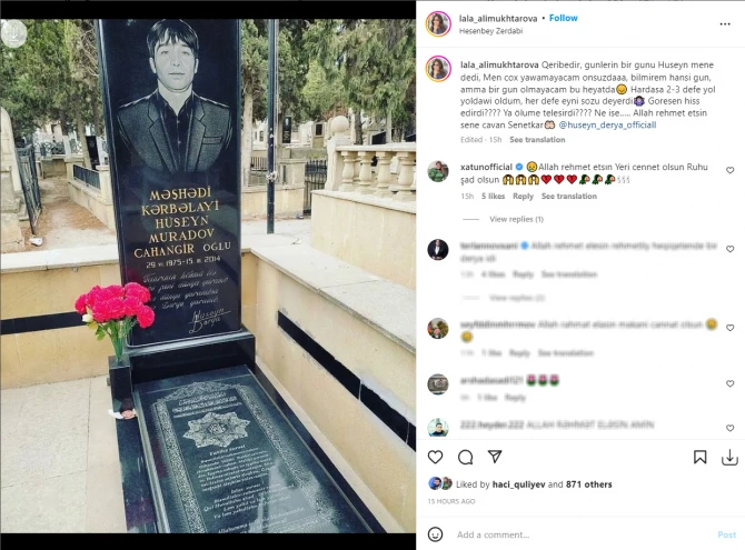 Lalə Hüseyn Dəryadan yazdı:  