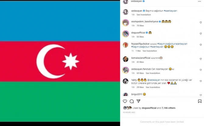 Məşhurlardan Azərbaycana başsağlığı - FOTO