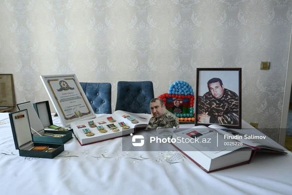 Şəhid mayorun xanımı: “Gözümün qabağında partlayış oldu” - REPORTAJ - FOTO