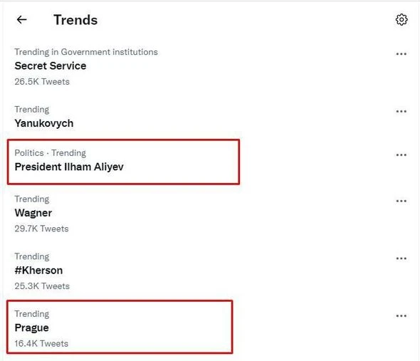 İlham Əliyevlə bağlı paylaşımlar “Twitter”də trend oldu - FOTO