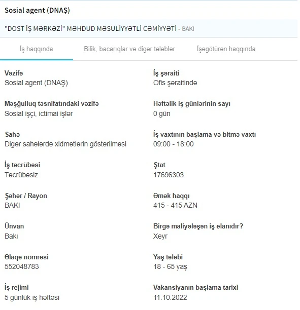 İşsizlərin NƏZƏRİNƏ! - Sürücü 1300 AZN maaş - SİYAHI