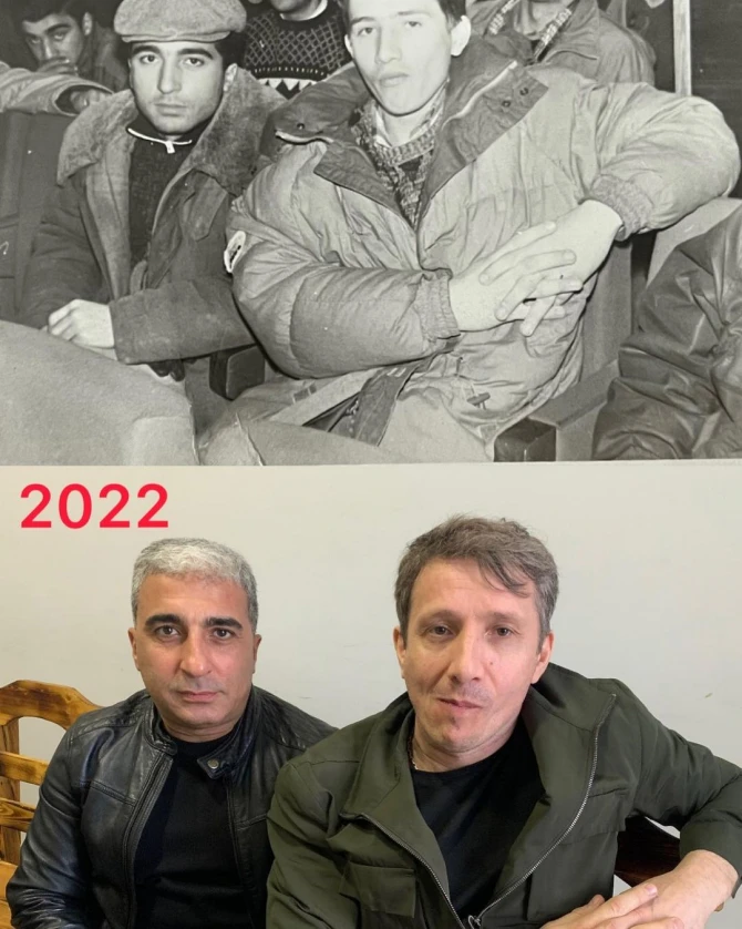 Rafael İsgəndərovla Azər Axşam 30 il əvvəl - FOTO
