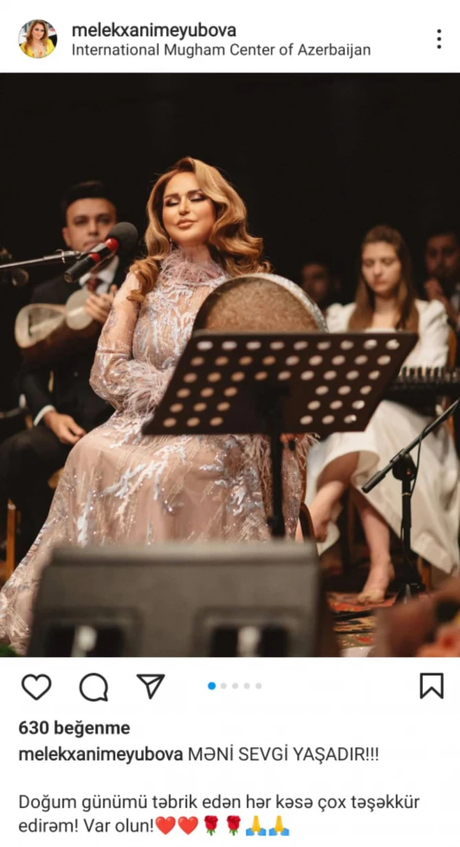 Mələkxanım Eyyubova: “Məni sevgi yaşadır!” - FOTO