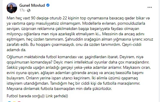 Futbola baxanları qınayıb, özləri tənqid olundular - 