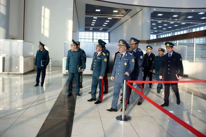 DSX və DGK rəhbərliyi Naxçıvandakı sərhəd-gömrük buraxılış məntəqələrində olub - FOTO