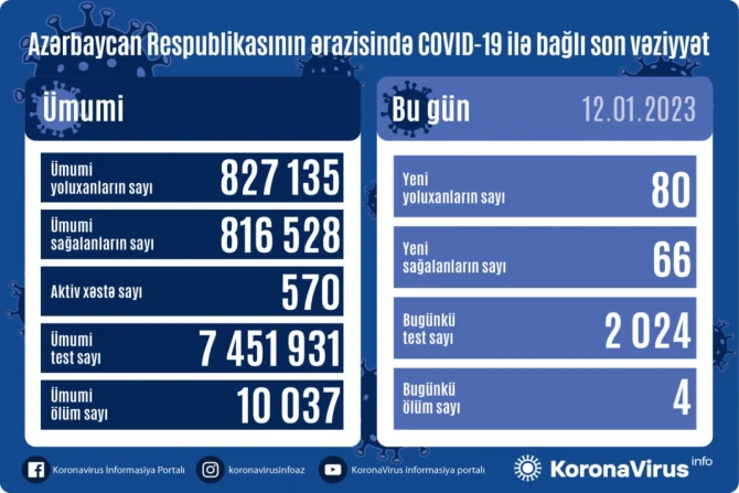 Обнародована суточная статистика инфицирования COVID-19 в Азербайджане - ФОТО