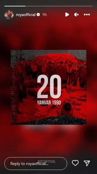 Azərbaycanlı məşhurların 20 YANVAR PAYLAŞIMLARI - FOTO