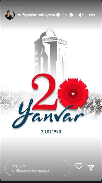 Azərbaycanlı məşhurların 20 YANVAR PAYLAŞIMLARI - FOTO