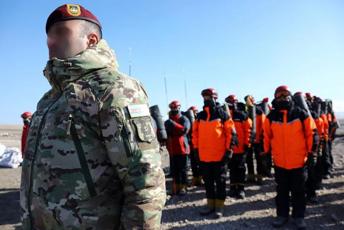 Azərbaycan hərbçiləri Türkiyədə beynəlxalq təlimdə iştirak edir - FOTO