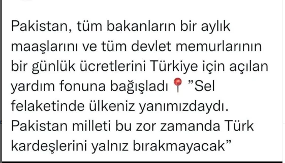 Pakistanlı nazirlər bir aylıq maaşlarını Türkiyəyə göndərirlər - FOTO