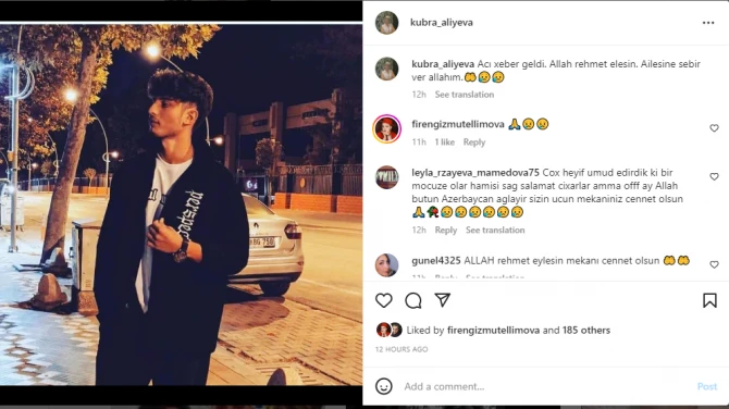 Azərbaycanlı məşhurlar vəfat edən tələbələrdən yazdılar: 