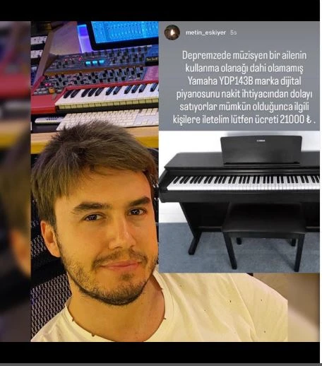 Mustafa Ceceli 21 min ödəyib pianinonu sahiblərinə qaytardı - FOTO