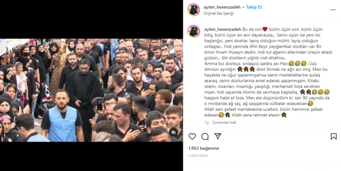 Hacı Şahinin həyat yoldaşı: 