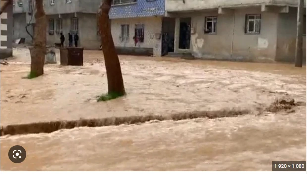Şanlıurfada yollar gölə döndü, evləri su basdı - FOTO/VİDEO