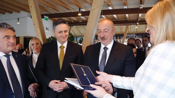 Sarayevoda Prezident İlham Əliyevin şərəfinə rəsmi nahar verilib - FOTO