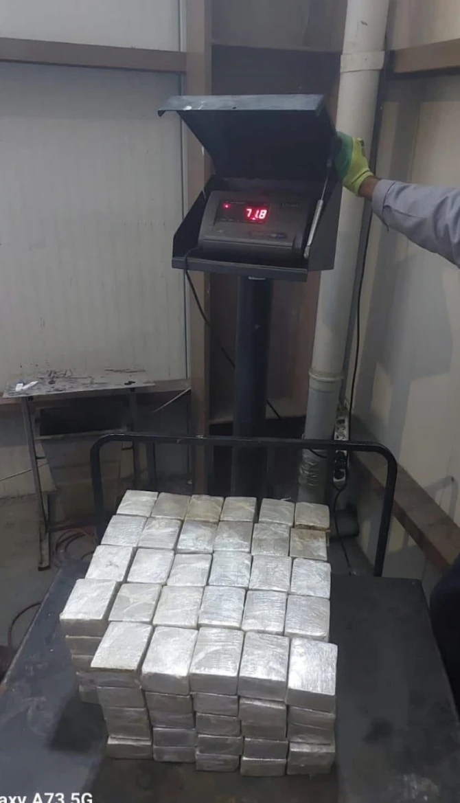 Naxçıvanda İrandan Türkiyəyə gedən yük maşınında külli miqdarda narkotik vasitə aşkarlanıb - FOTO