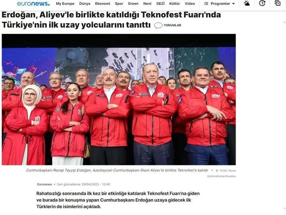 Выступление Президента Ильхама Алиева на TEKNOFEST широко освещалось в турецких СМИ - ФОТО