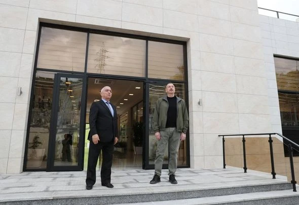 İlham Əliyev Laçın rayonunda “Qorçu” yarımstansiyasının açılışında iştirak edib - FOTO