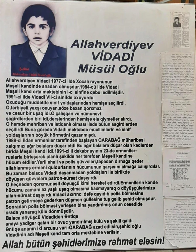 Meşəli kənd məktəbinin keçmiş direktoru: 