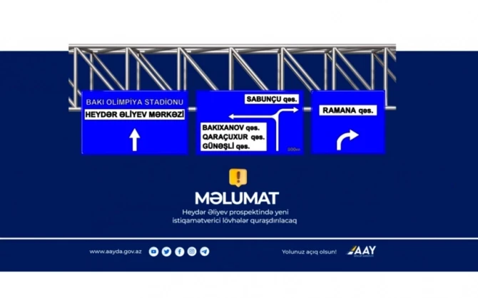 На проспекте Гейдара Алиева частично ограничат движение транспорта - ФОТО
