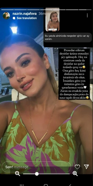Xalq artistinin qızından iradlara CAVAB: 