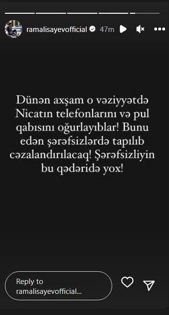 “Nikosayağı”nın avtoqəzadan sonra pulqabısı və telefonları oğurlanıb? - DİN-dən AÇIQLAMA - YENİLƏNİB