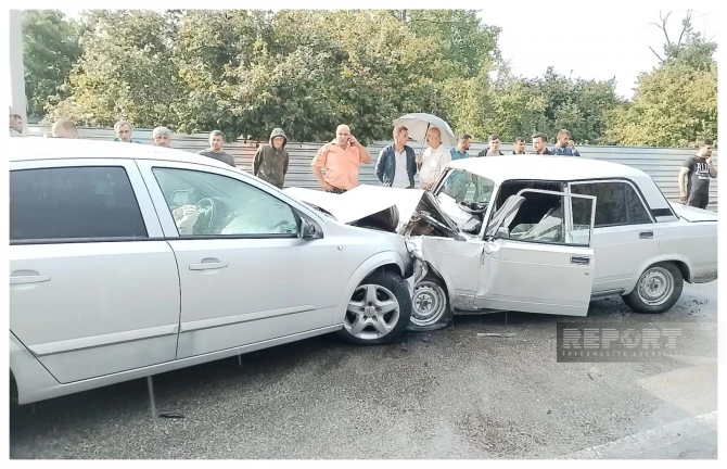 Oğuzda yol qəzası olub, ölən və yaralananlar var - FOTO
