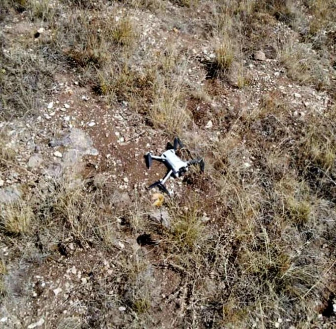 Ermənistan silahlı qüvvələrinə məxsus kvadrokopter ələ keçirilib - FOTO