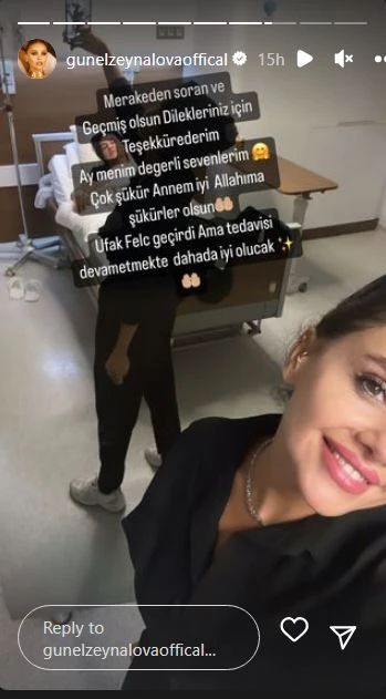 Günel Zeynalovanın anası iflic keçirdi - FOTO