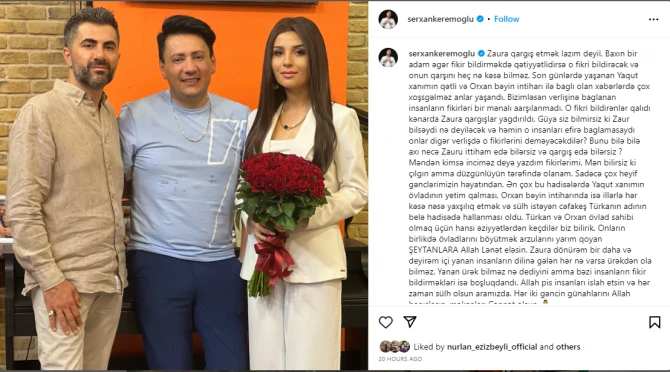 Sərxan Kərəmoğlundan ETİRAZ: 