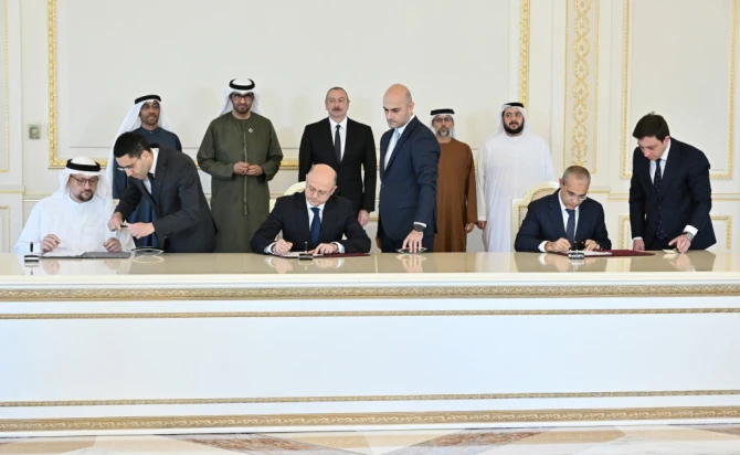 Подписаны документы между Правительством Азербайджана и компанией Masdar ОАЭ - ФОТО