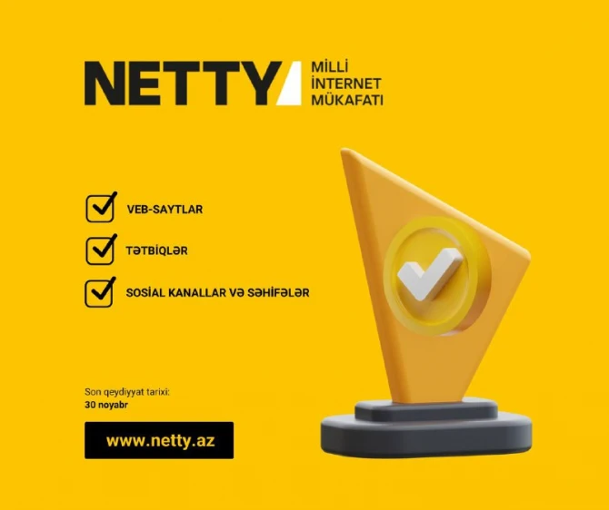 NETTY 2023 İnternet Mükafatı ərizələrin qəbulunu davam edir - FOTO