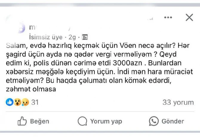 Azərbaycanda repetitor xidməti göstərən müəllimlər cərimələnir? - FOTO